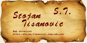 Stojan Tišanović vizit kartica